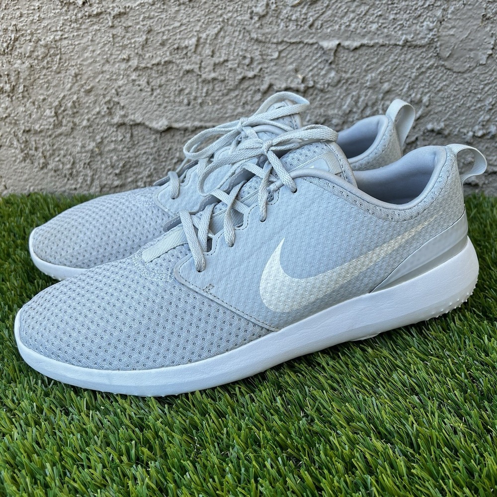 Nike Shoes Men Size 13 Roshe G Pure Platinum Grey/Metallic White Golf CD6065-003